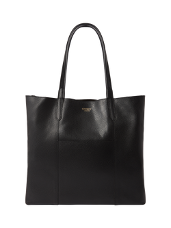 OSPREY LONDON Notting Hill Leather Tote Bag - view 2, Black