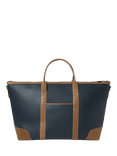 OSPREY LONDON Savanna Leather Weekender Bag, Navy