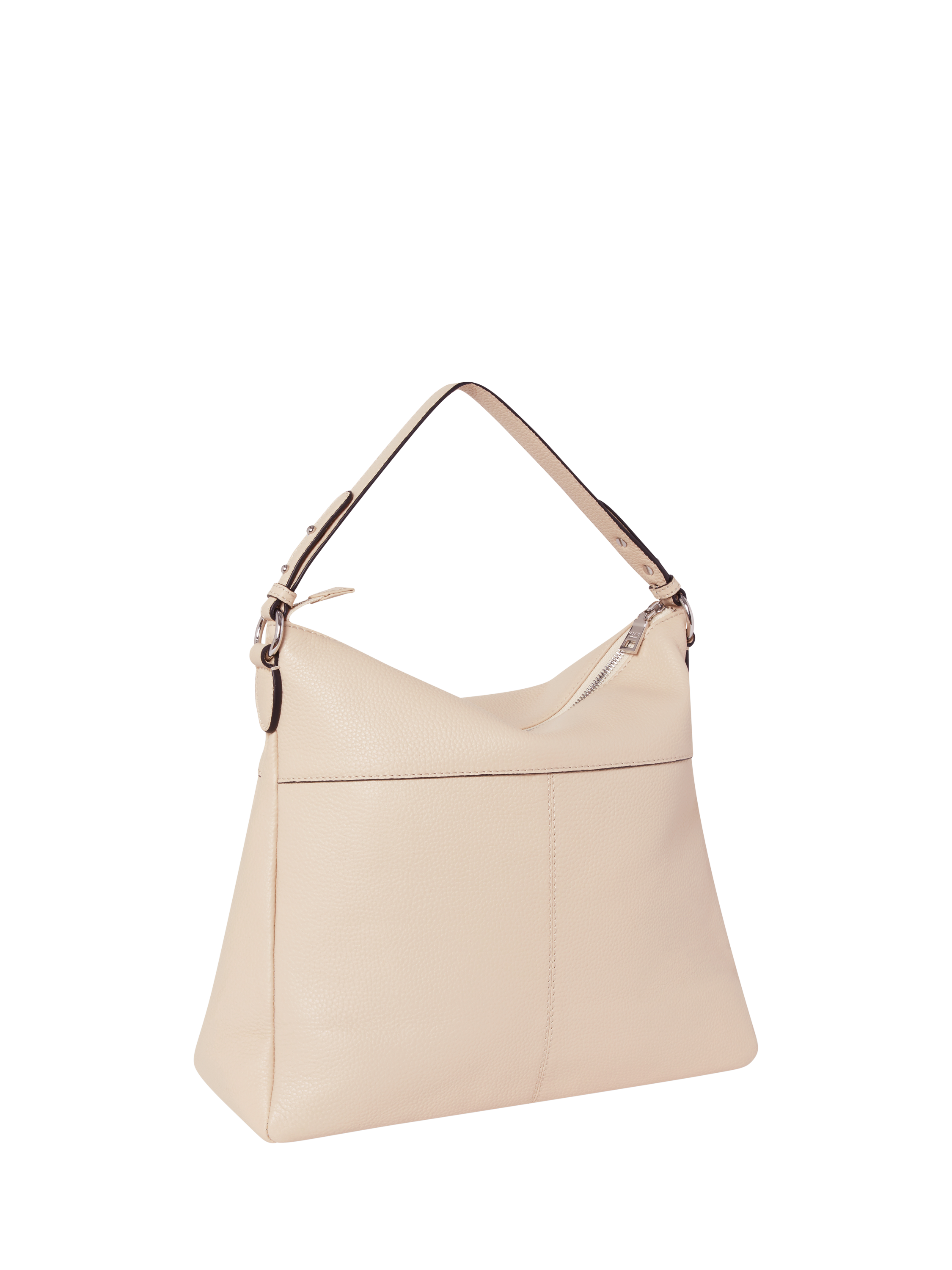 Product image 2 of 5, which shows OSPREY LONDON Stella Leather Hobo Bag, Natural