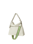 OSPREY LONDON Stella Leather Hobo Bag, White