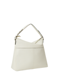 OSPREY LONDON Stella Leather Hobo Bag, White