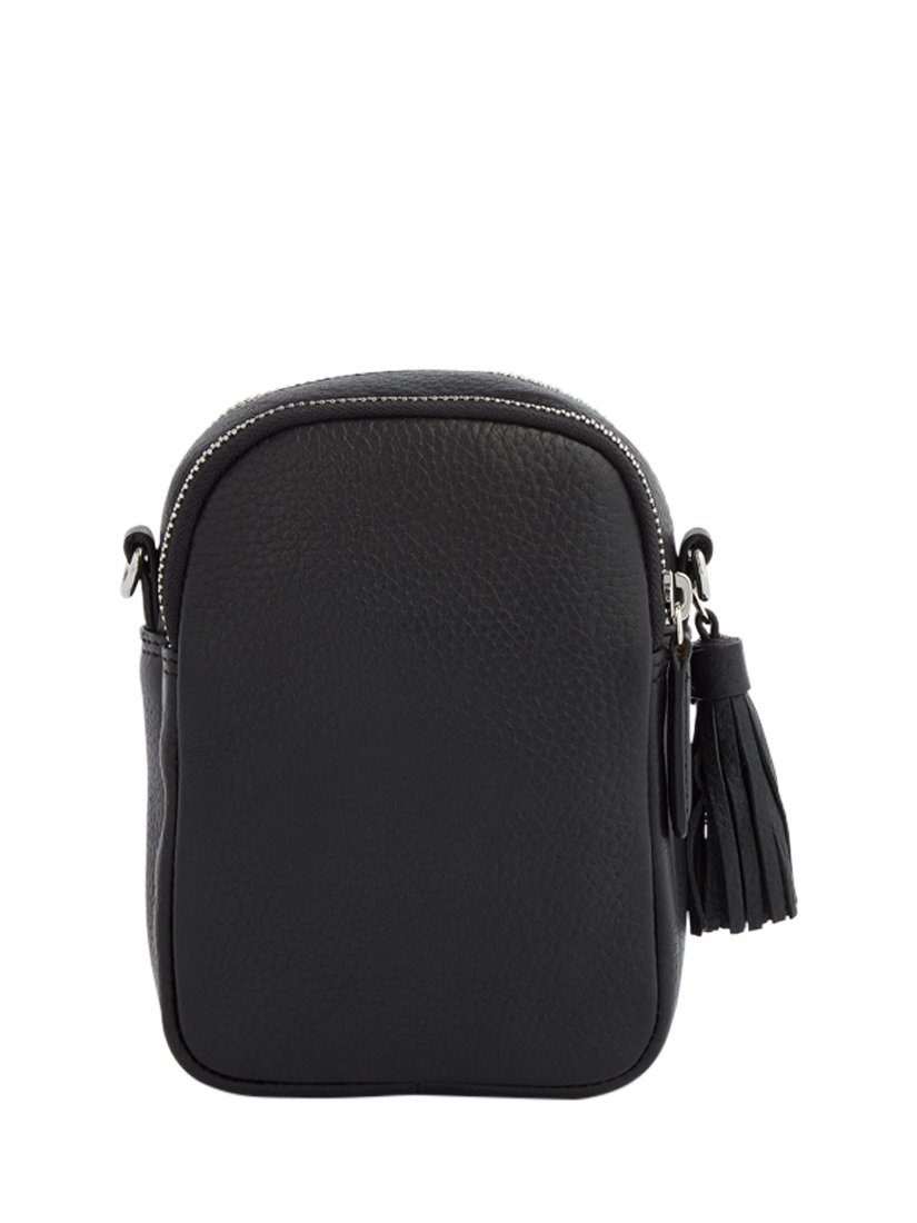 Product image 3 of 6, which shows OSPREY LONDON Stella Leather Phone Bag, Black