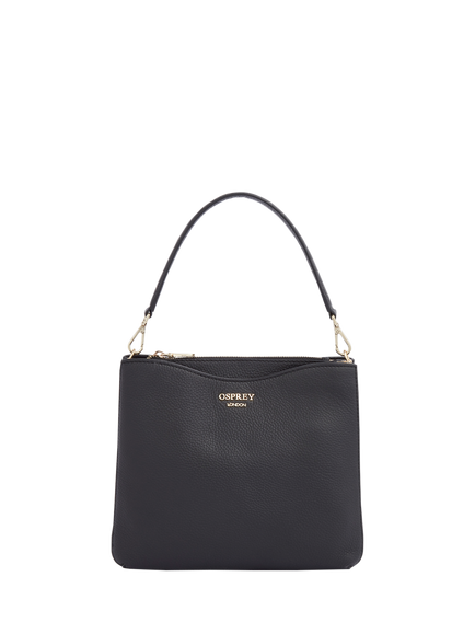 OSPREY LONDON Winchester Leather Grab Bag - view 2, Black