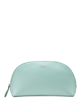 OSPREY LONDON Tilly Leather Makeup Bag, Arctic