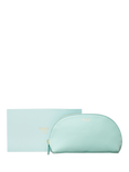 OSPREY LONDON Tilly Leather Makeup Bag, Arctic