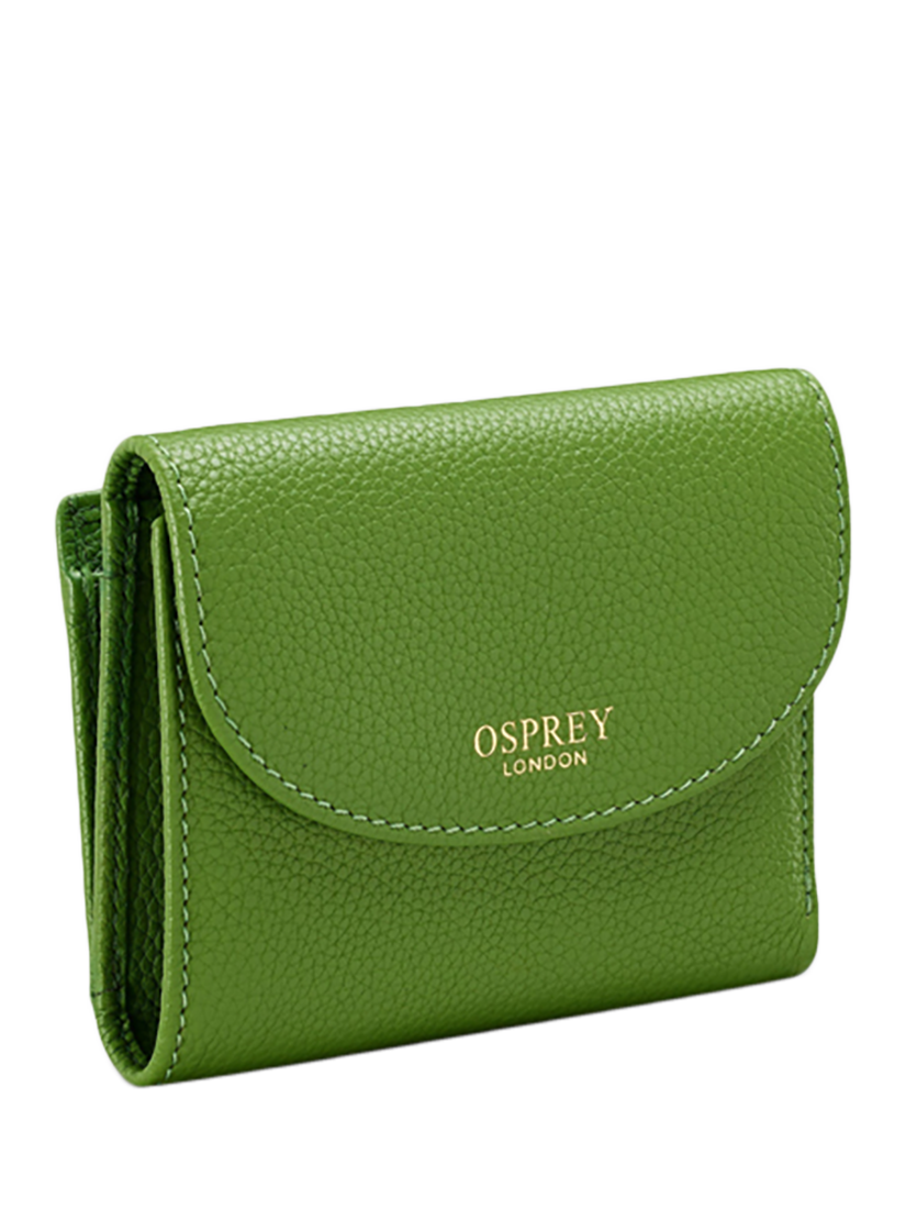 Product image 1 of 3, which shows OSPREY LONDON Tilly Leather Matinee Purse, Apple