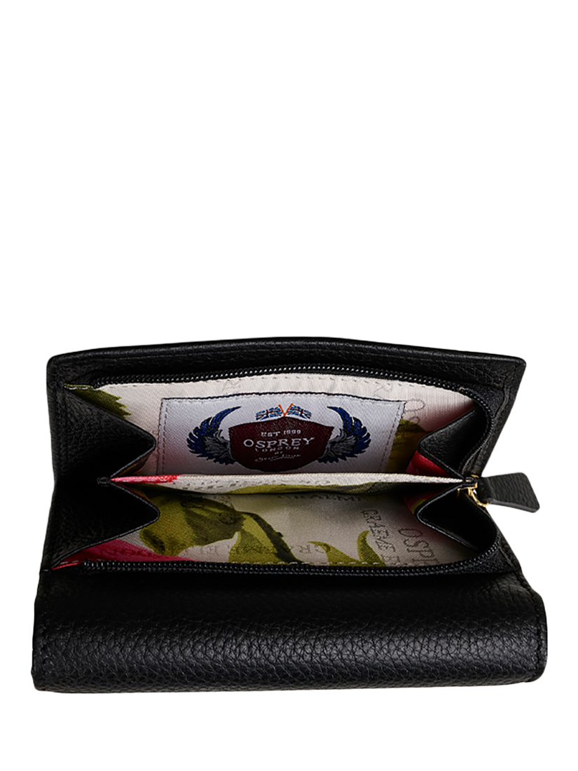 Product image 3 of 3, which shows OSPREY LONDON Tilly Leather Matinee Purse, Black