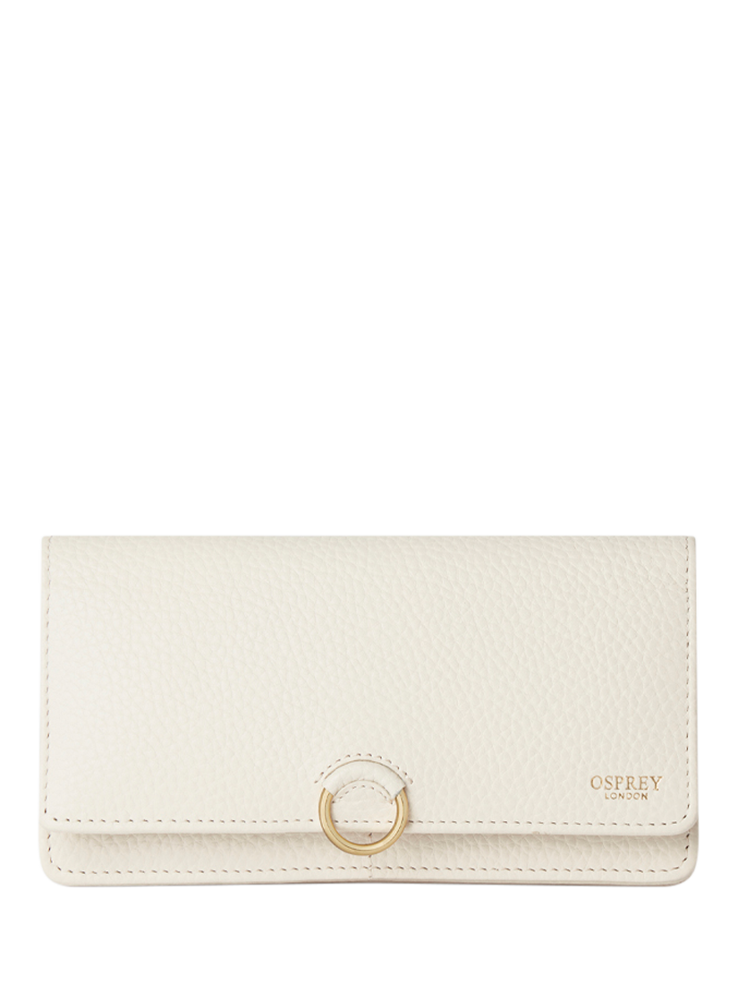 Product image 1 of 5, which shows OSPREY LONDON Harper Leather Matinee Purse, Dove
