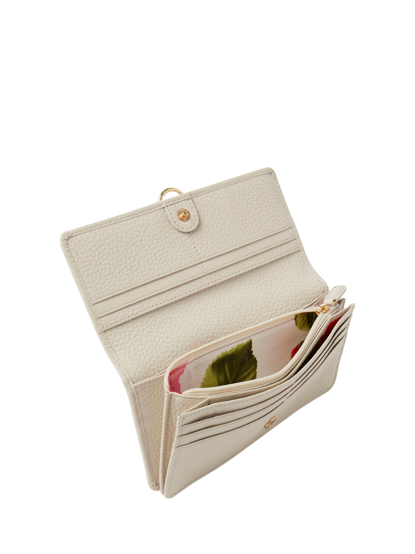 Product image 5 of 5, which shows OSPREY LONDON Harper Leather Matinee Purse, Dove