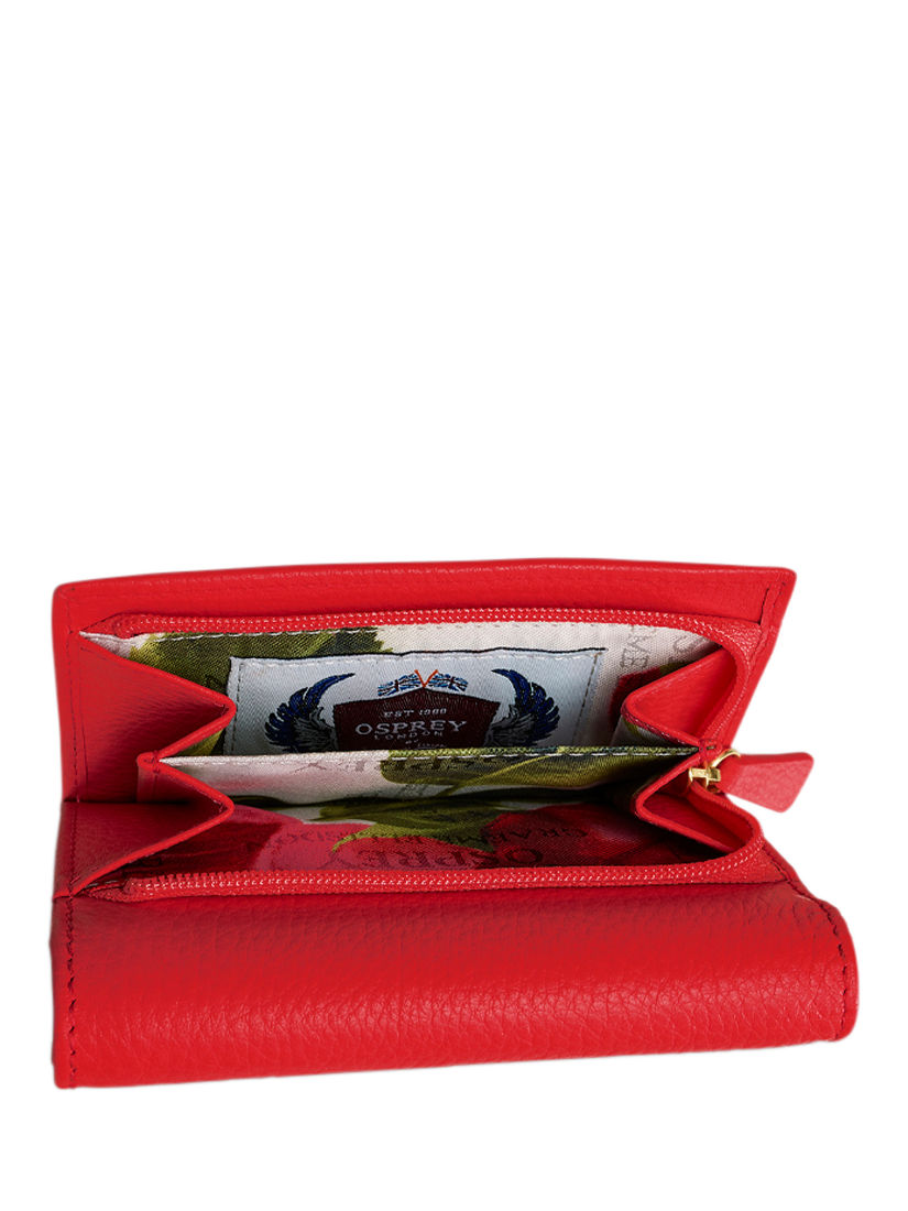 Product image 3 of 3, which shows OSPREY LONDON Tilly Leather Matinee Purse, Light Red