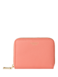 OSPREY LONDON Petite Leather Popper Purse, Peach