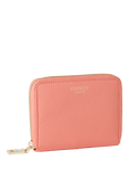 OSPREY LONDON Petite Leather Popper Purse, Peach