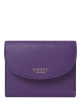 OSPREY LONDON Tilly Leather Matinee Purse, Purple