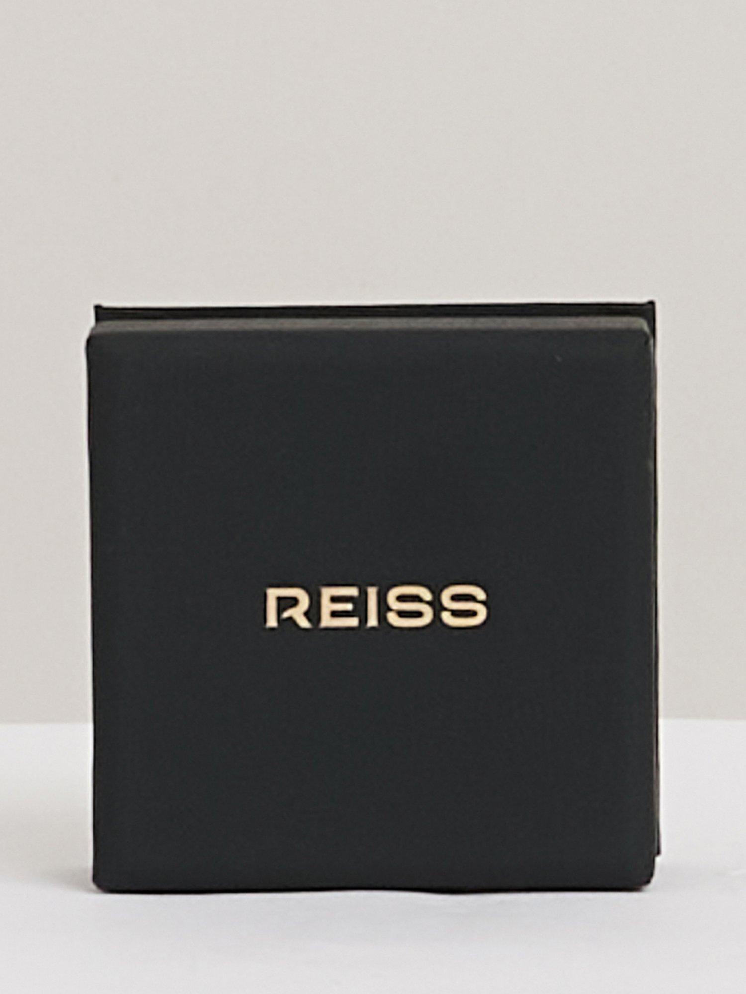 Product image 6 of 6, which shows Reiss Alana Curve Pearl Cuff Bangle, Gold