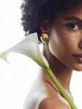Reiss Pernilla Textured Earrings, Gold