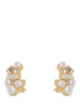 Reiss Mae Zoraya Stud Earrings, Gold/Pearl