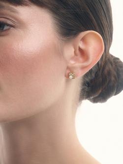 Reiss Zina Zoraya Stud Earrings, Gold/Pearl - view 2, Gold/Pearl