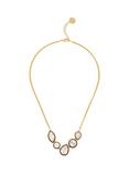 Reiss Cristina Crystal Rock Enamel Pendant Necklace, Gold