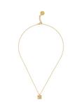 Reiss Zoe Zoraya Square Pendant Necklace, Gold/Pearl