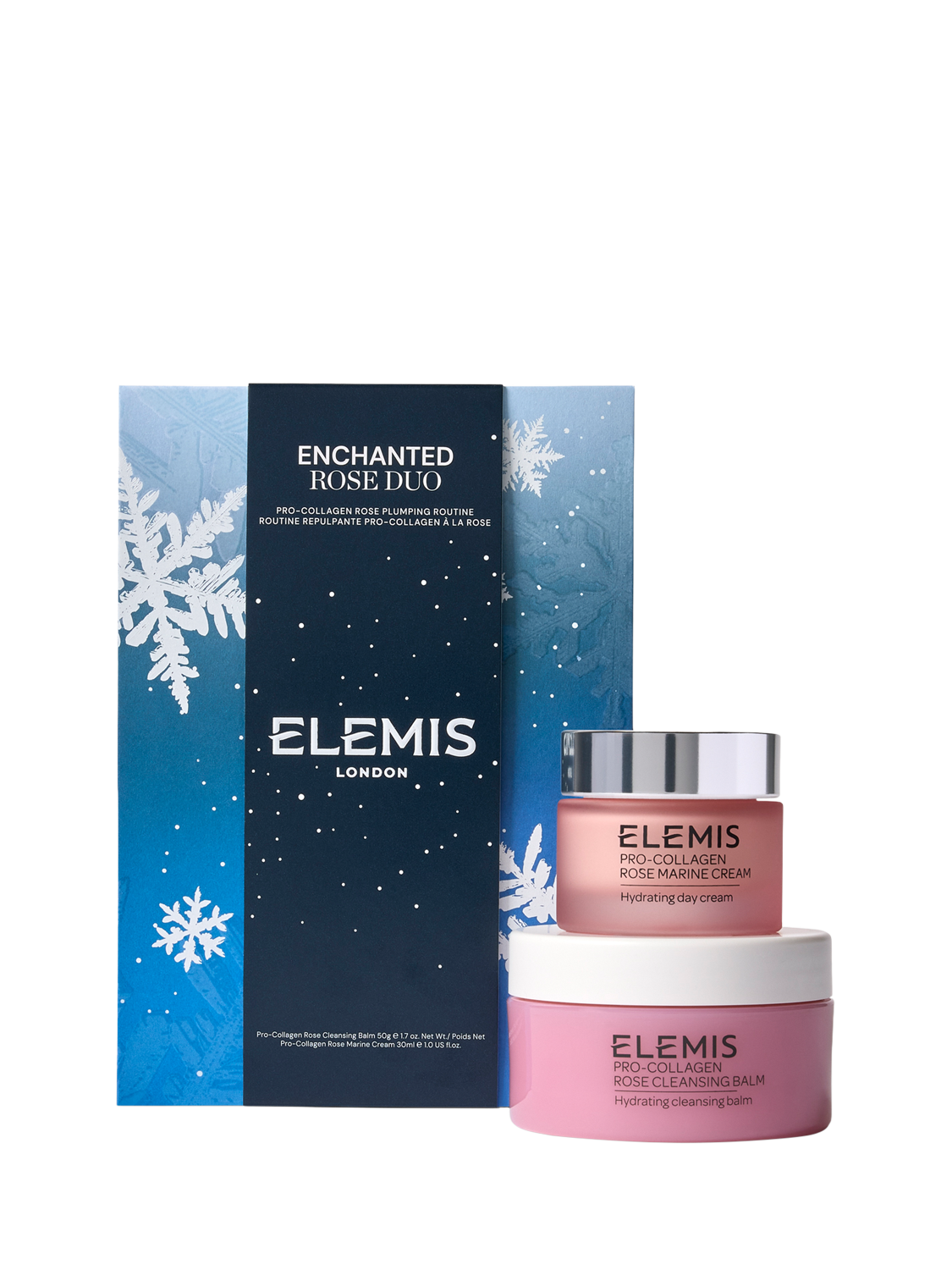 Product image 1 of 9, which shows Elemis Enchanted Rose Duo Skincare Gift Set