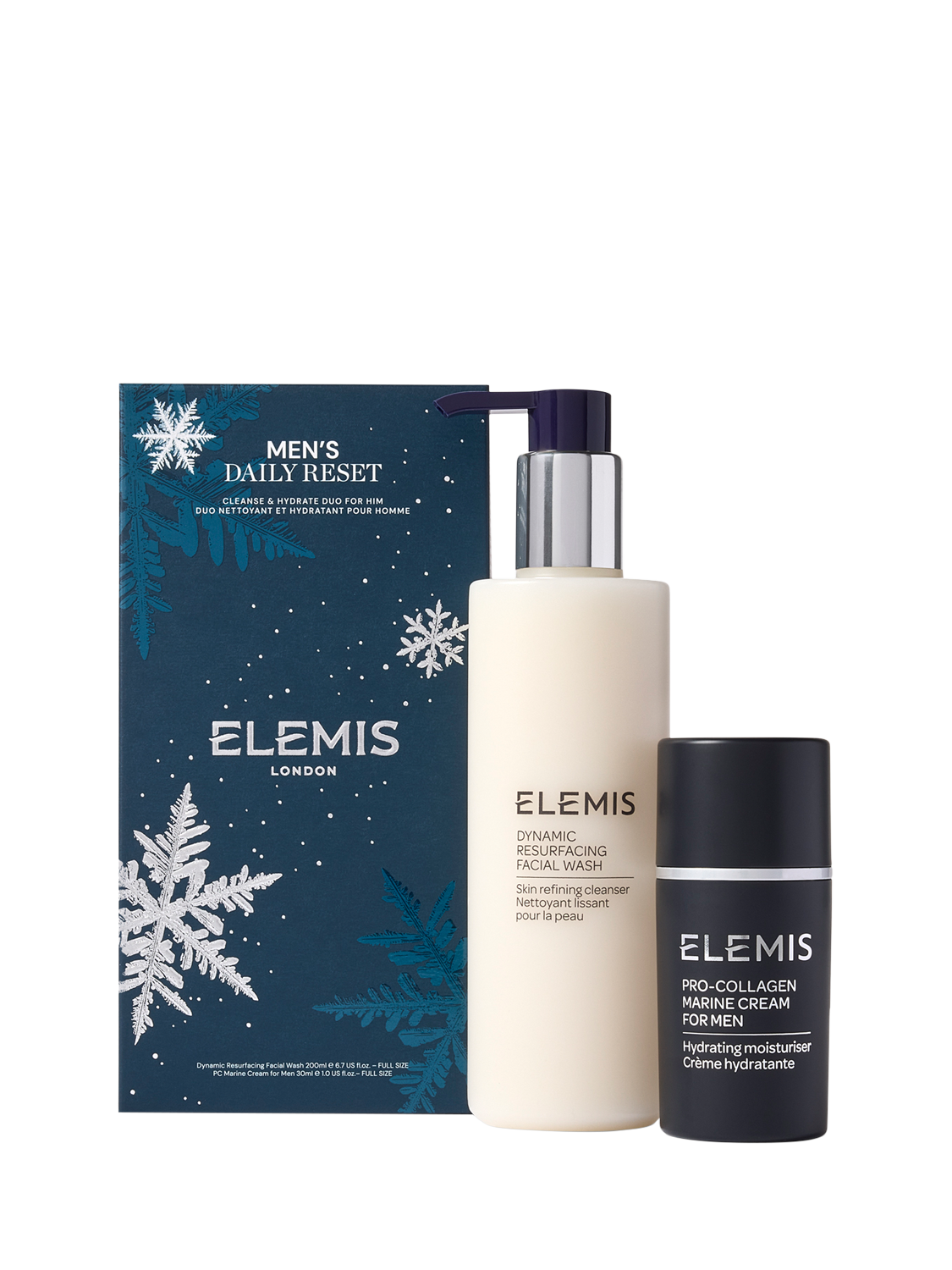 Product image 1 of 5, which shows Elemis Men's Daily Reset Skincare Gift Set
