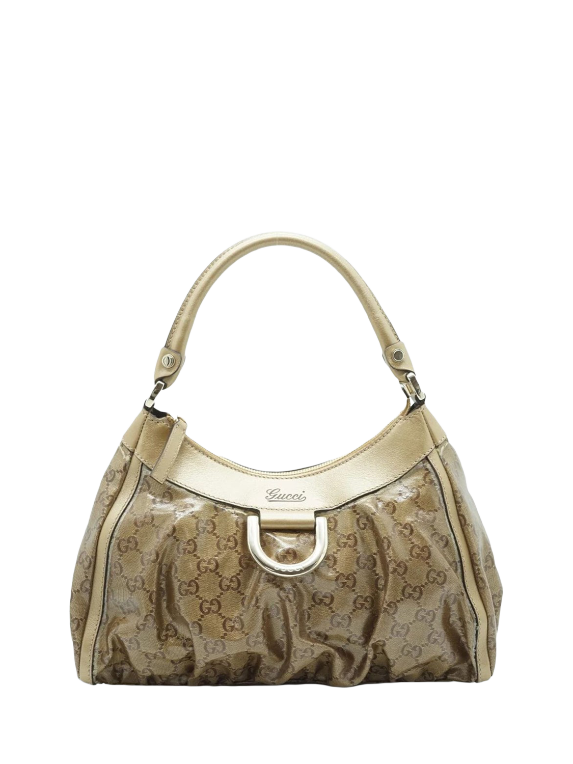 Pre-loved GUCCI GG Abbey D-Ring Shoulder Bag, Gold