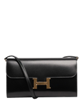 Pre-loved Hermes Constance to Go Wallet, Black
