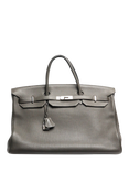 Pre-loved Hermès 2012 Birkin 40 Top Handle Leather Bag, Dark Grey