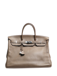 Pre-loved Hermès 2010 Birkin Top Handle Leather Bag, Taupe