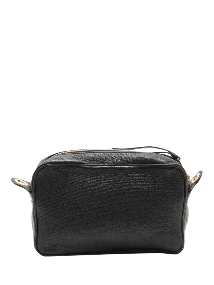 Product image 2 of 10, which shows Pre-loved Miu Miu Leather Shoulder Bag, Black