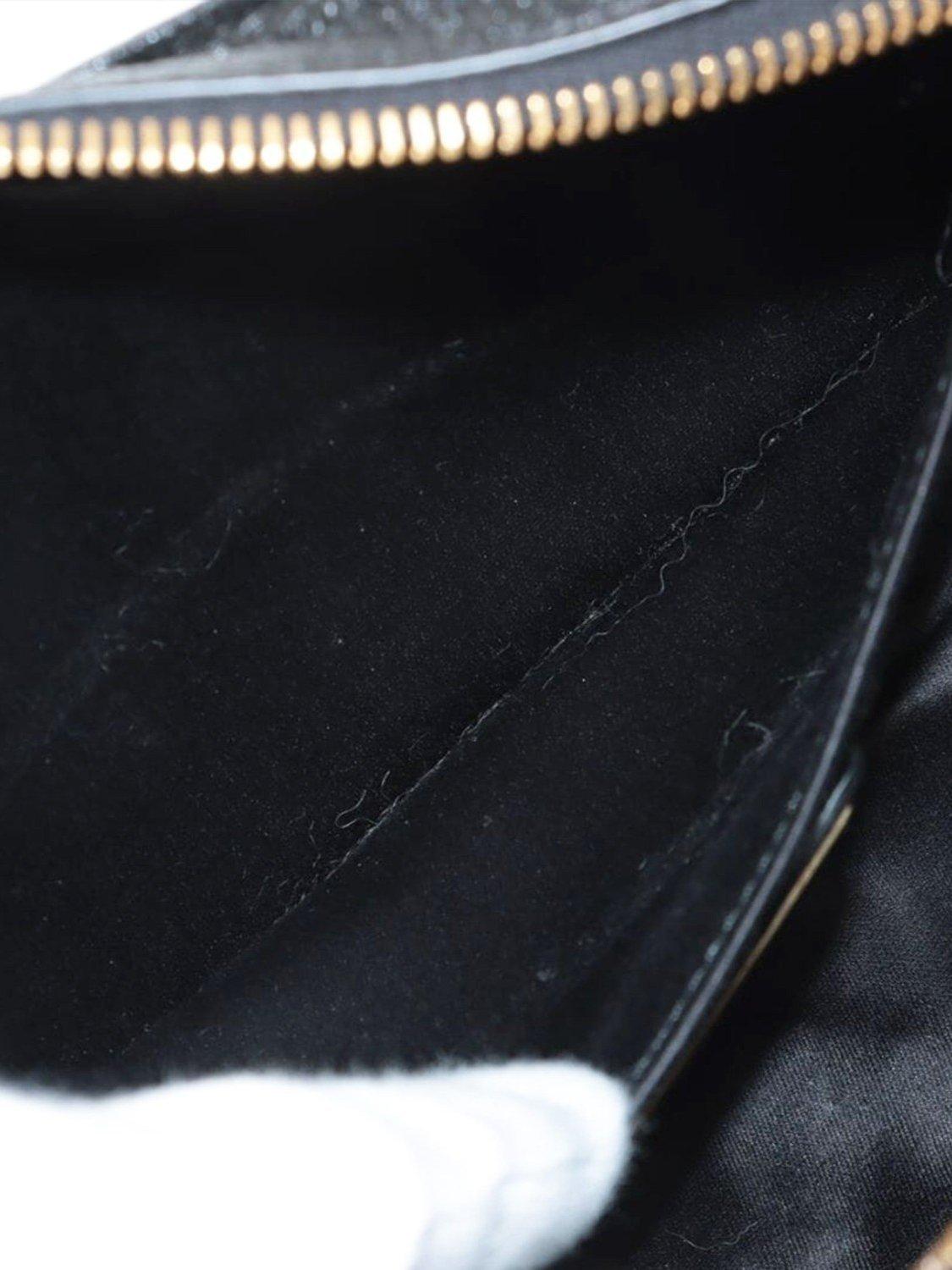 Product image 7 of 10, which shows Pre-loved Miu Miu Leather Shoulder Bag, Black