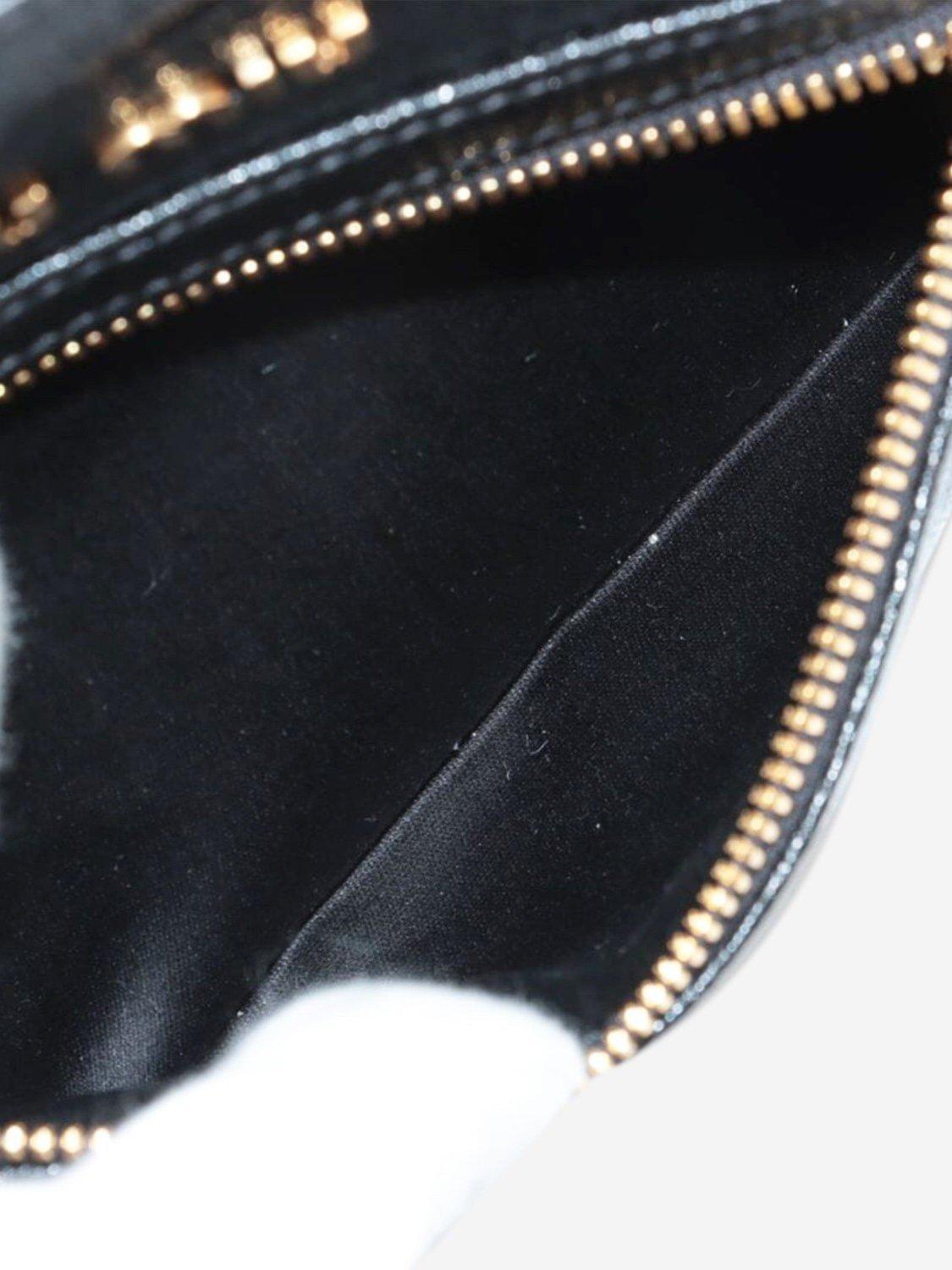 Product image 8 of 10, which shows Pre-loved Miu Miu Leather Shoulder Bag, Black