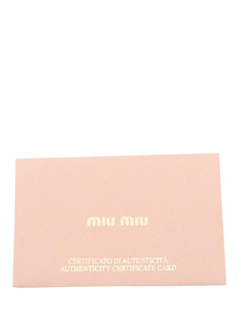 Product image 10 of 10, which shows Pre-loved Miu Miu Leather Shoulder Bag, Black