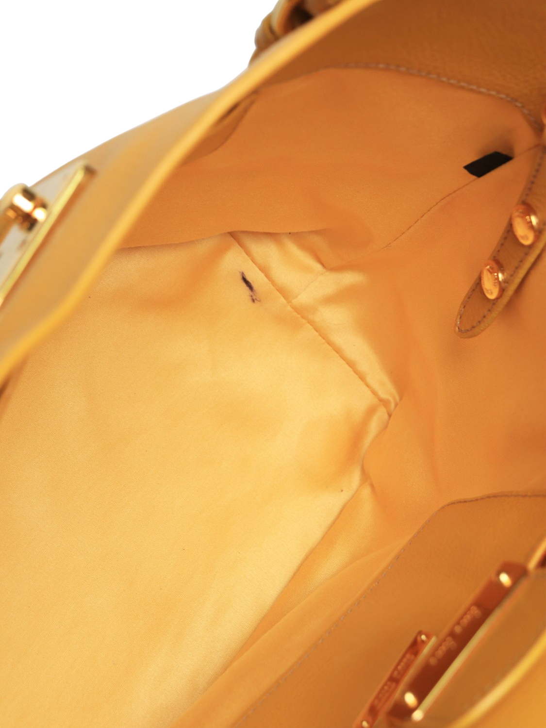 Product image 9 of 10, which shows Pre-loved Miu Miu 2-Way Leather Bag, Mustard