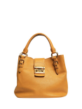 Pre-loved Miu Miu 2-Way Leather Bag, Mustard