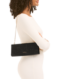 Carvela Alto Crystal Stud Clutch Bag, Black/Comb