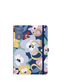 Busy B A5 Floral To Do 2026 Diary, Blue