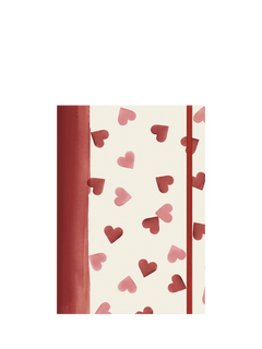 Emma Bridgewater A5 Hearts Notebook, Multi