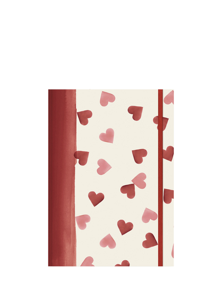 Emma Bridgewater A5 Hearts Notebook, Multi, Multi
