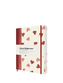 Emma Bridgewater A5 Hearts Notebook, Multi - view 2, Multi