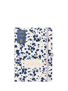 Busy B Speckle Day Per Page 2026 Diary, Blue
