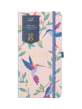 Busy B Slim Floral 2026 Diary, Pink
