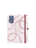 Busy B A5 Swirl Day per Page 2026 Diary, Pink