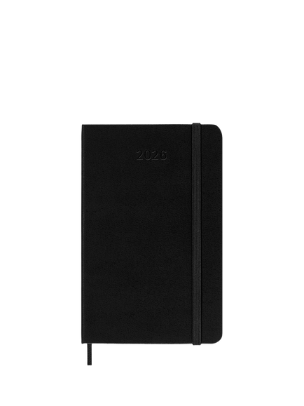 Moleskine Pocket Day Per Page 2026 Diary, Black - view 2, Black