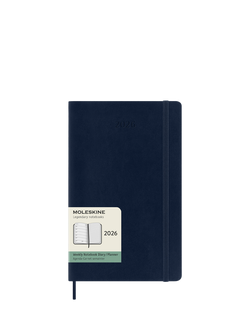 Moleskine Large Weekly 2026 Diary, Saphire Blue, Saphire Blue