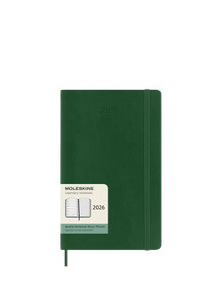 Moleskine Large Weekly 2026 Diary, Mytrle Green, Mytrle Green