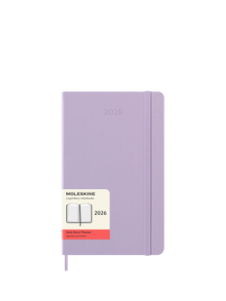 Moleskine Large Day Per Page 2026 Diary, Pastel Lilac, Pastel Lilac