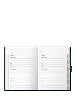 Busy B Shh Password Book, Charcoal - view 2, Charcoal