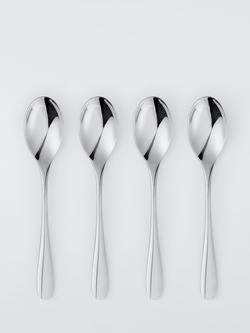 John Lewis Brook Stainless Steel Dessert Spoons, Set of 4, 