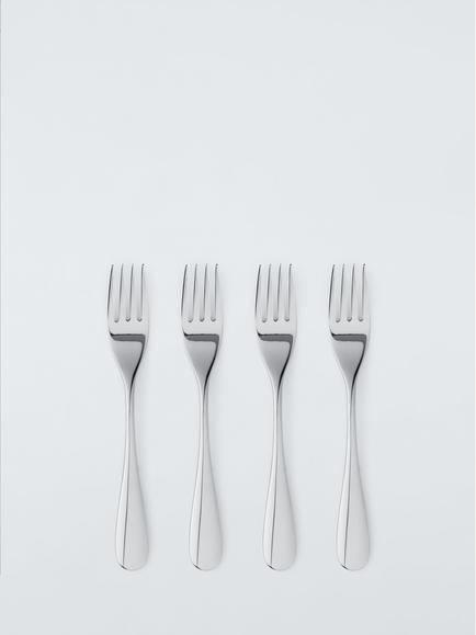 John Lewis Brook Stainless Steel Pastry Forks, Set of 4, 